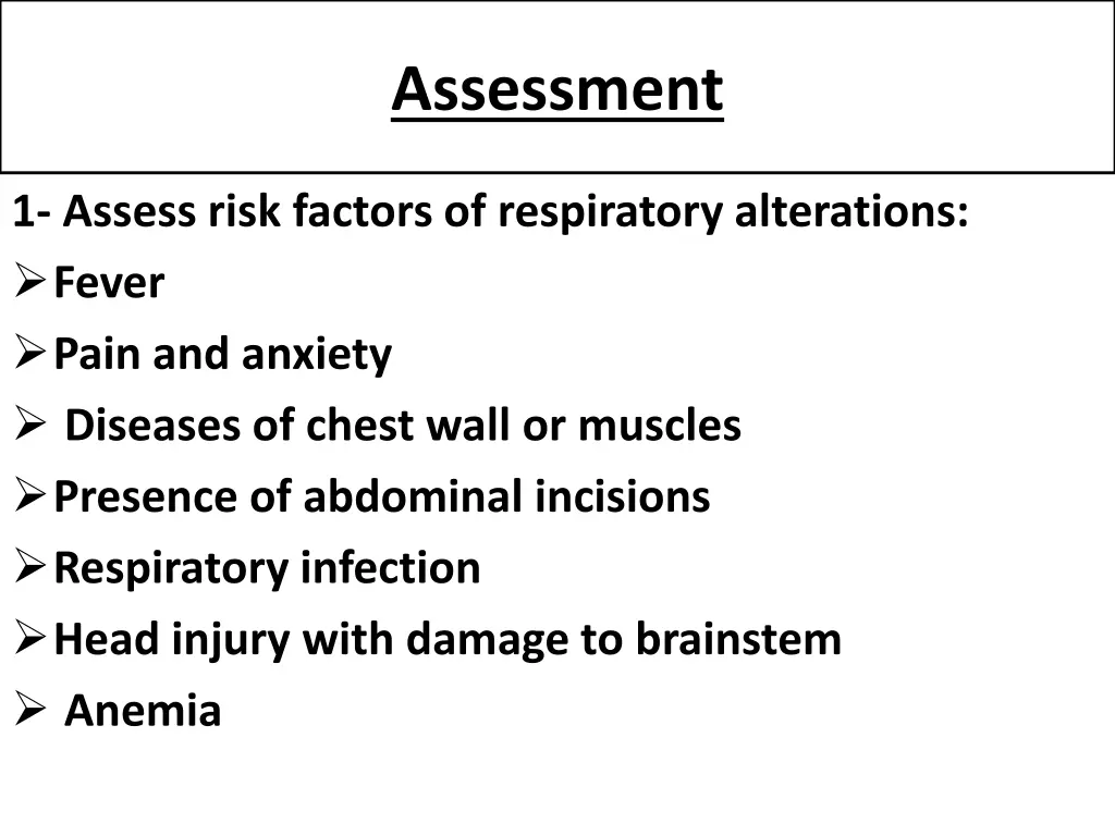 assessment