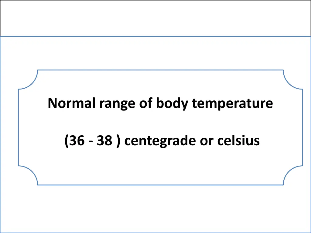 normal range of body temperature