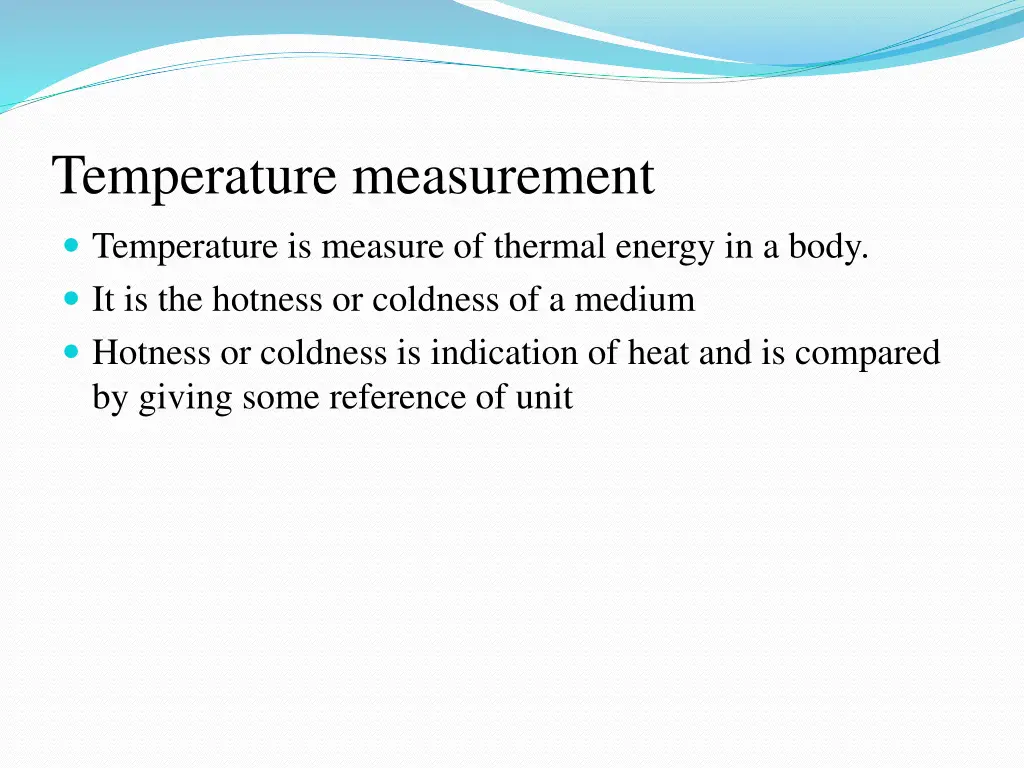 temperature measurement