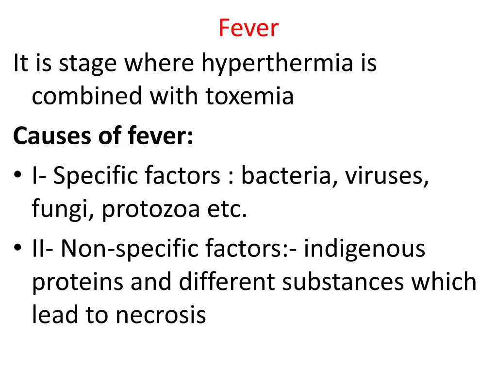 fever