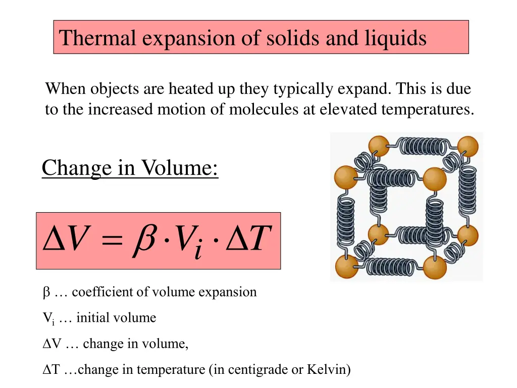 thermal expansion of solids and liquids 1