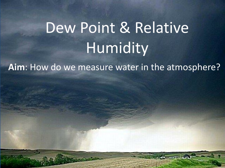 dew point relative humidity