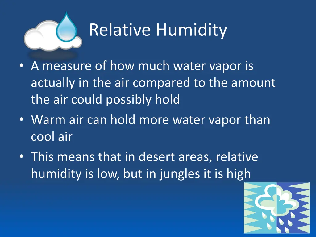 relative humidity