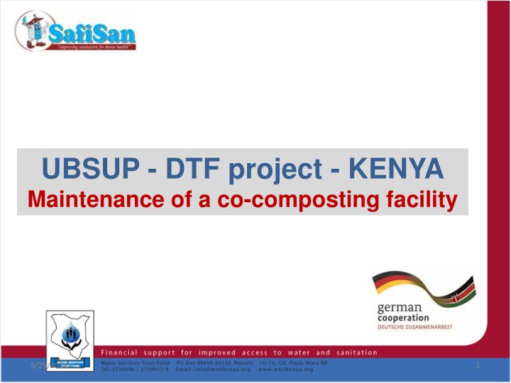 ubsup dtf project kenya maintenance