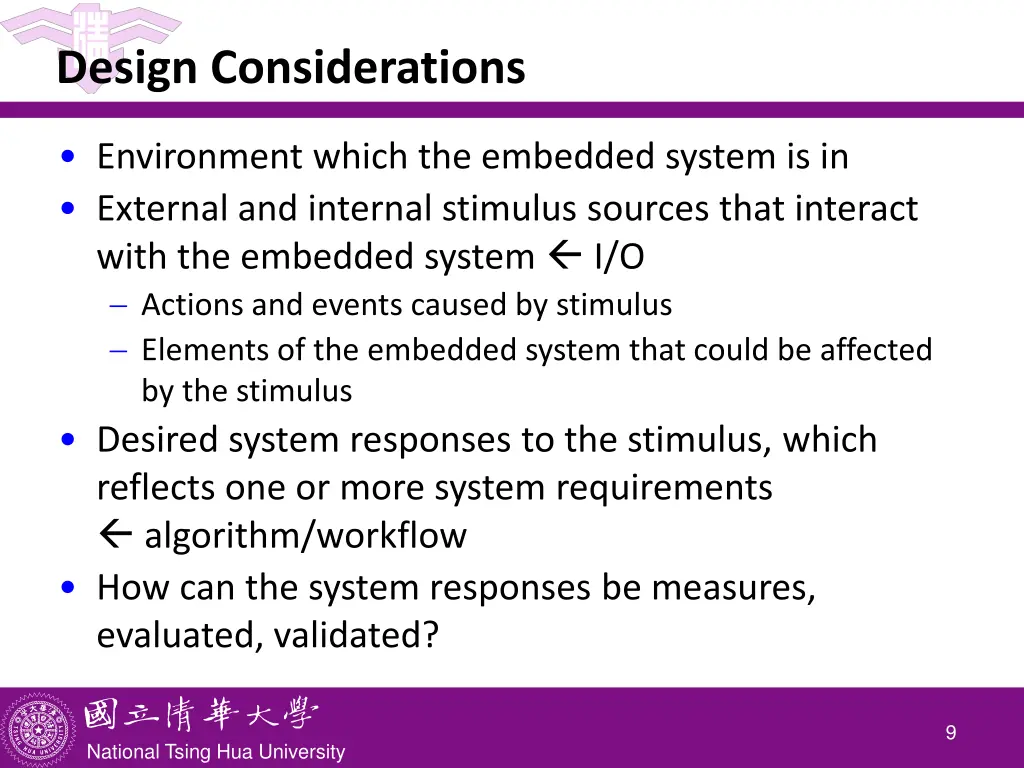 design considerations