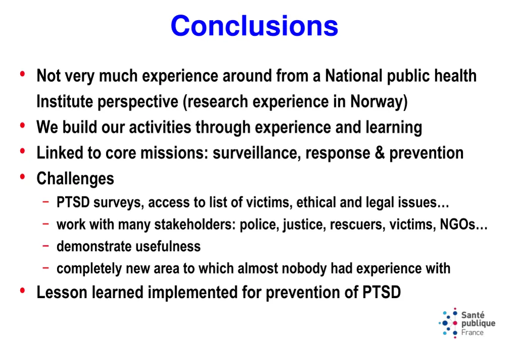 conclusions