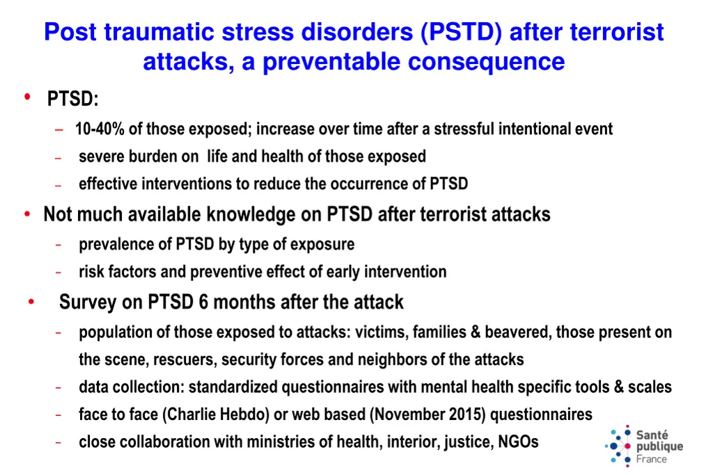 post traumatic stress disorders pstd after