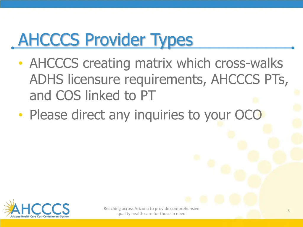 ahcccs provider types ahcccs creating matrix