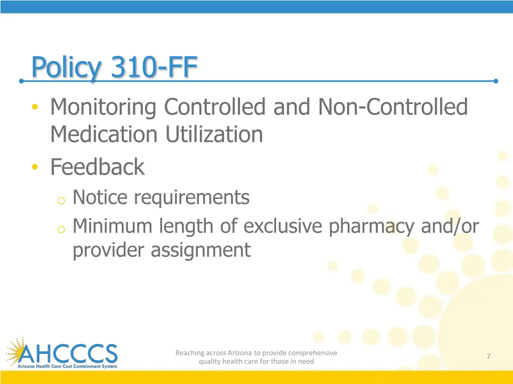 policy 310 ff monitoring controlled