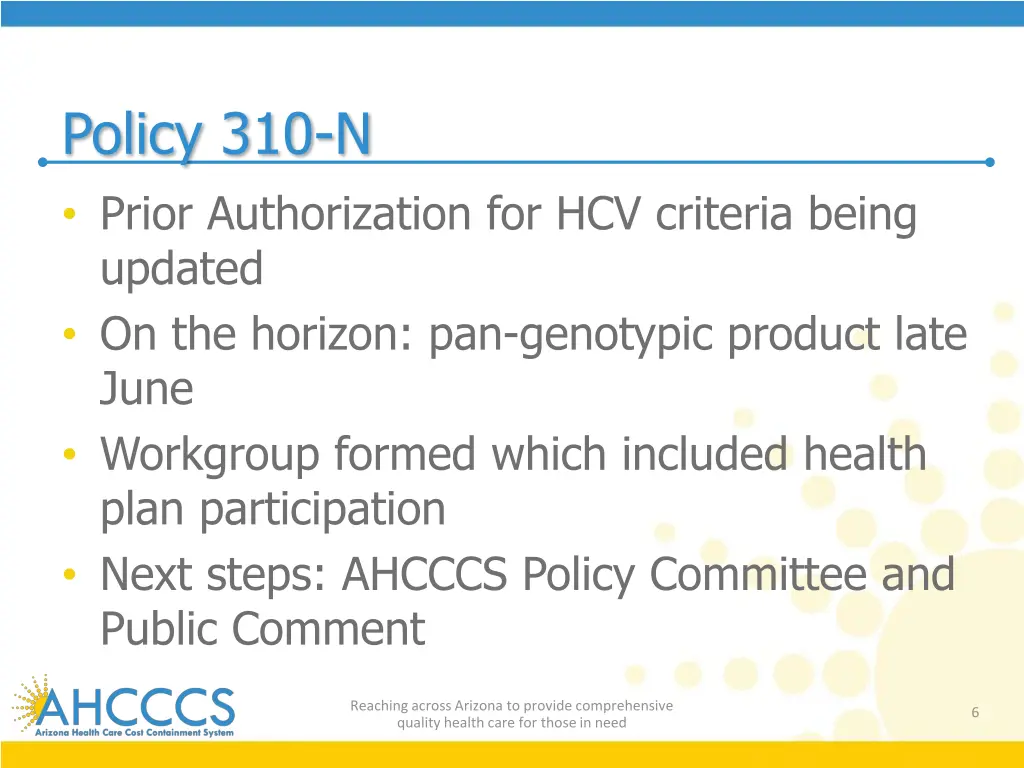 policy 310 n prior authorization for hcv criteria