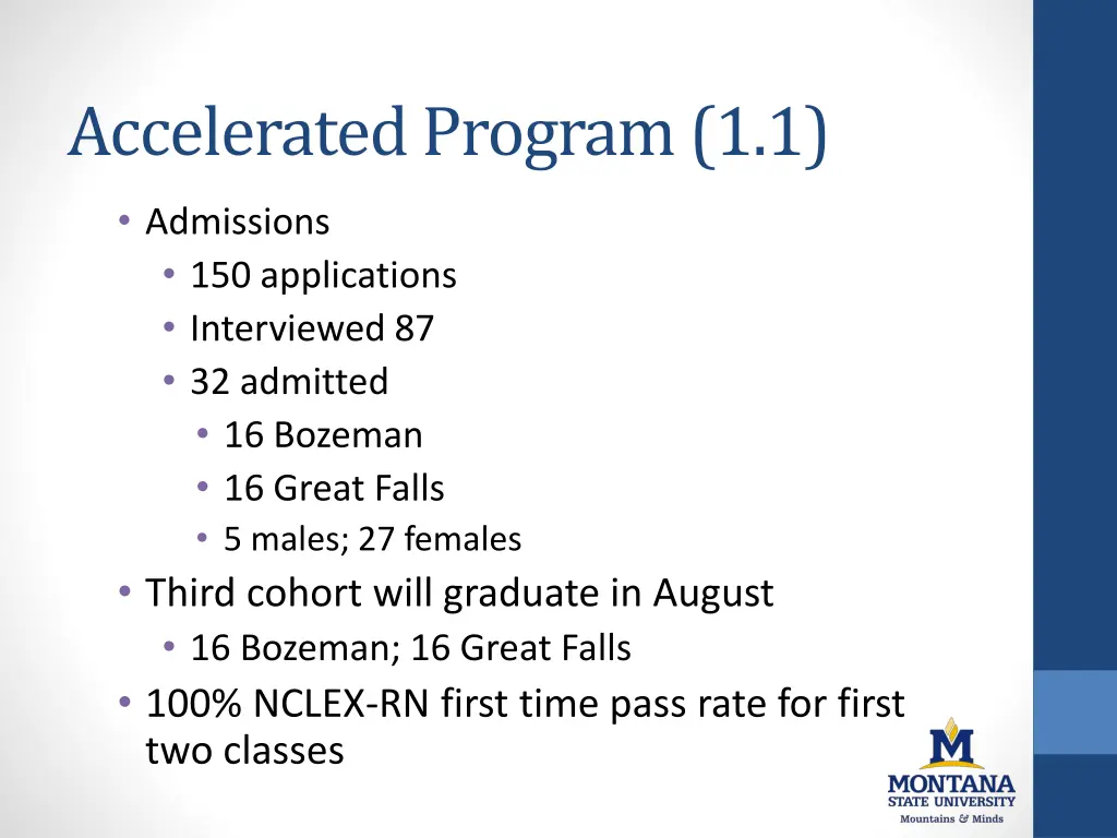 accelerated program 1 1