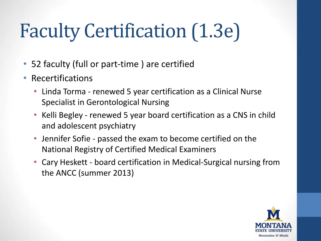 faculty certification 1 3e