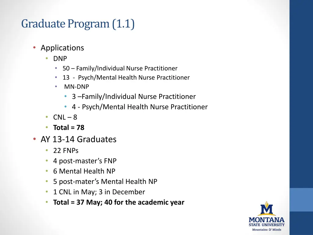 graduate program 1 1