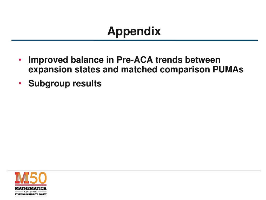 appendix