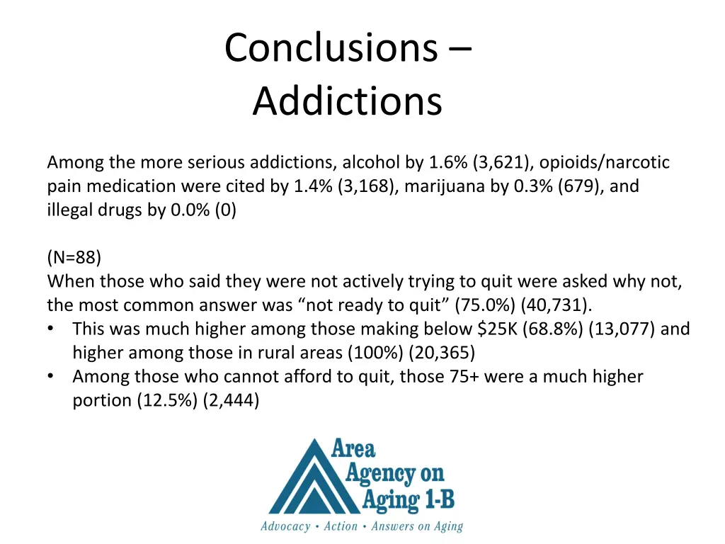 conclusions addictions