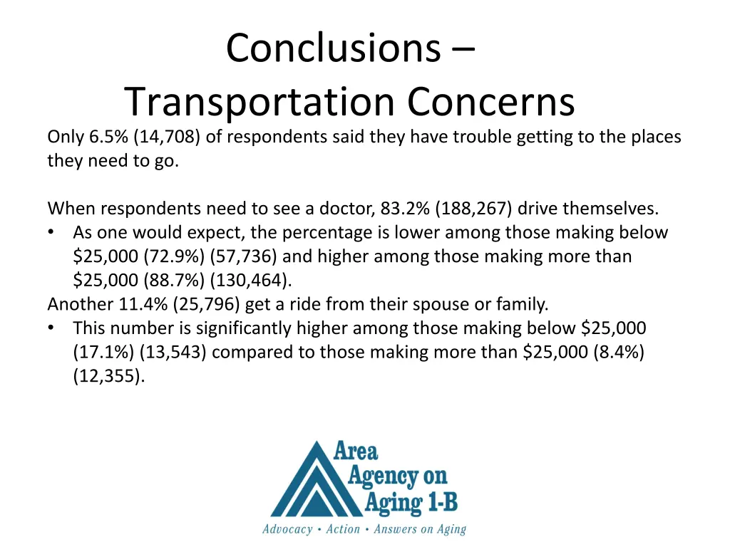 conclusions transportation concerns only