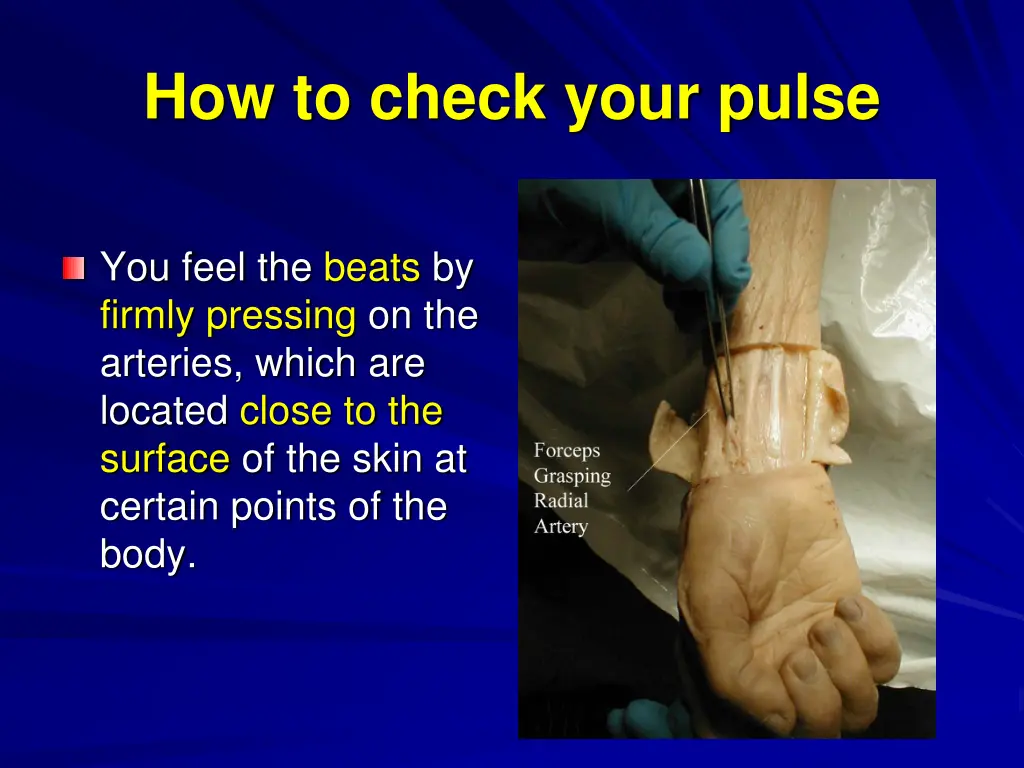 how to check your pulse