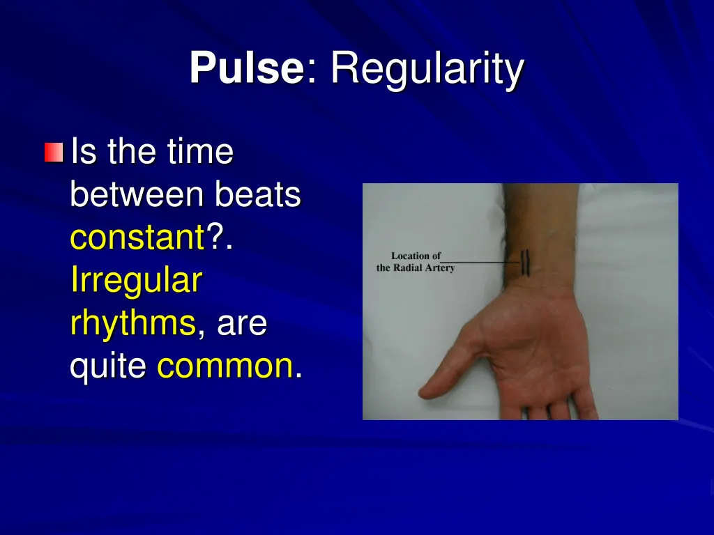 pulse regularity