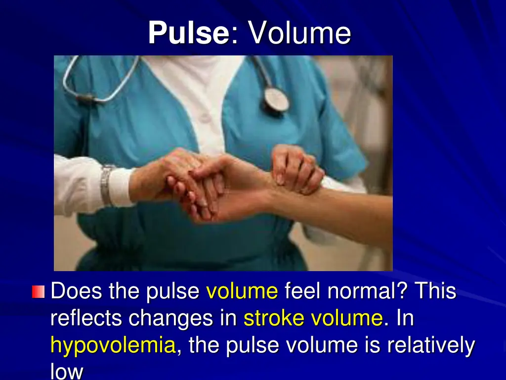 pulse volume