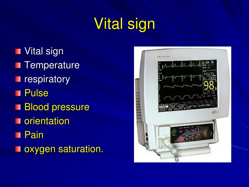 vital sign