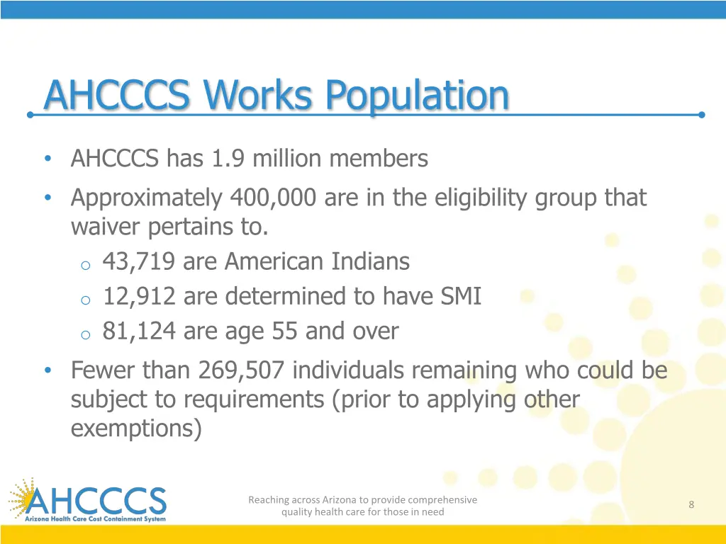 ahcccs works population