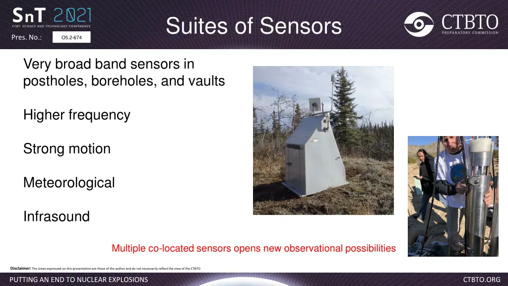 suites of sensors