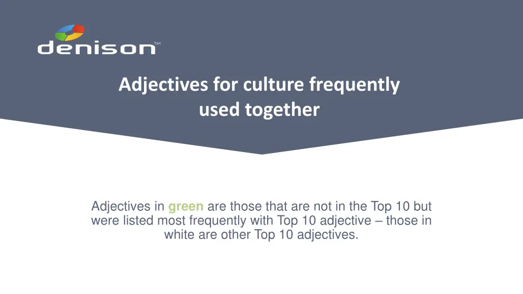 adjectives for culture frequently used together