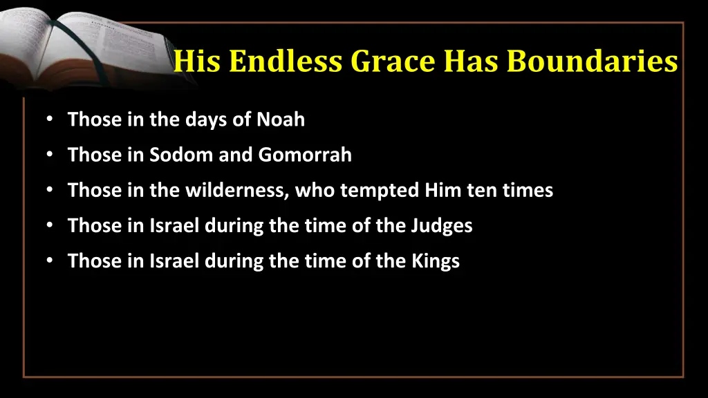 his endless grace has boundaries 5