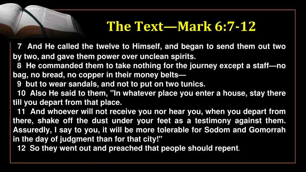 the text mark 6 7 12