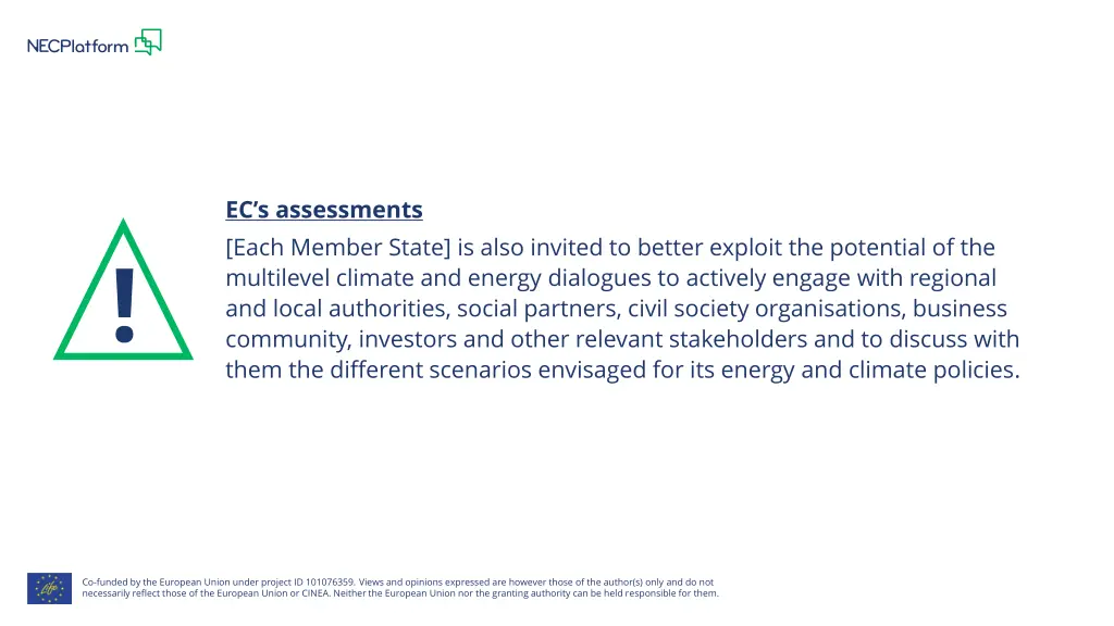 ec s assessments each member state is also