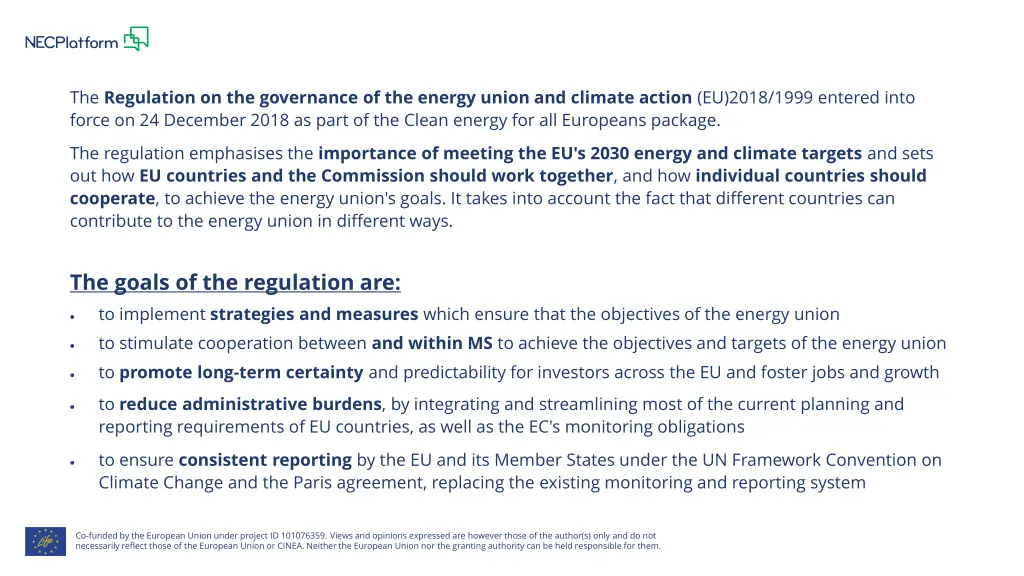 the regulation on the governance of the energy 1