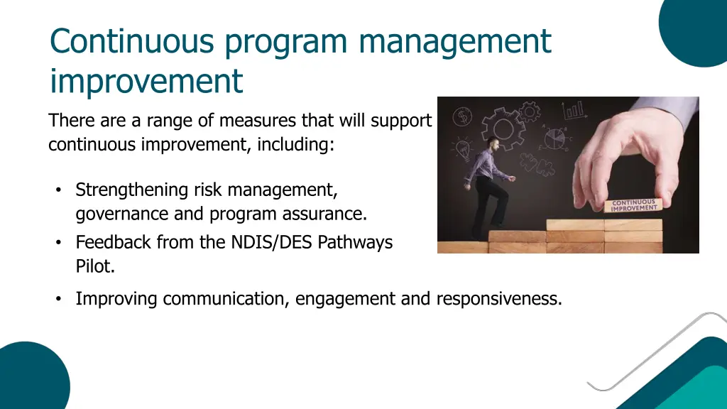 continuous program management improvement there