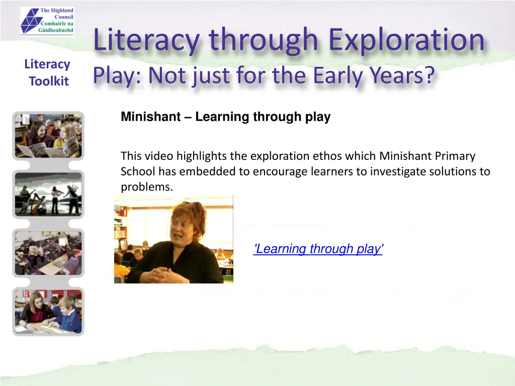 literacy through exploration play not just 3