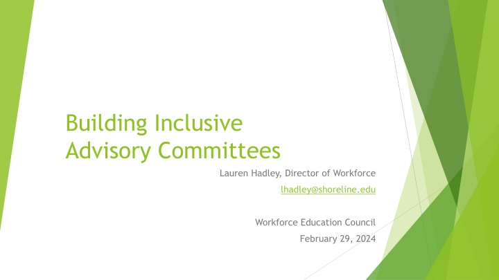 building inclusive advisory committees