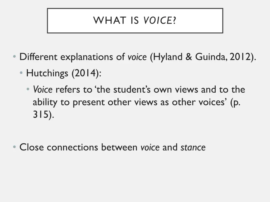 what is voice