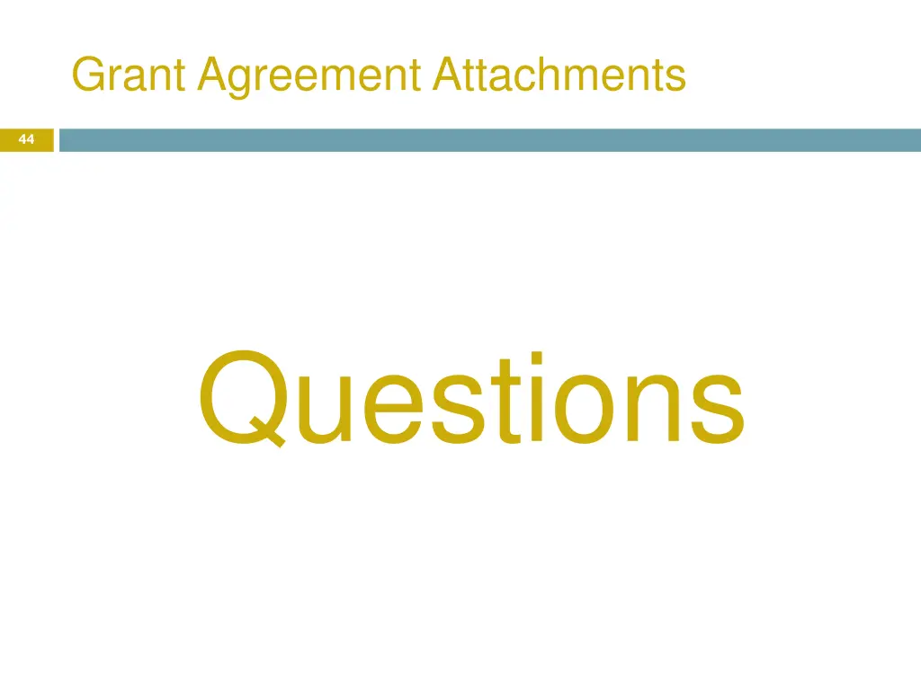 grant agreement attachments 9