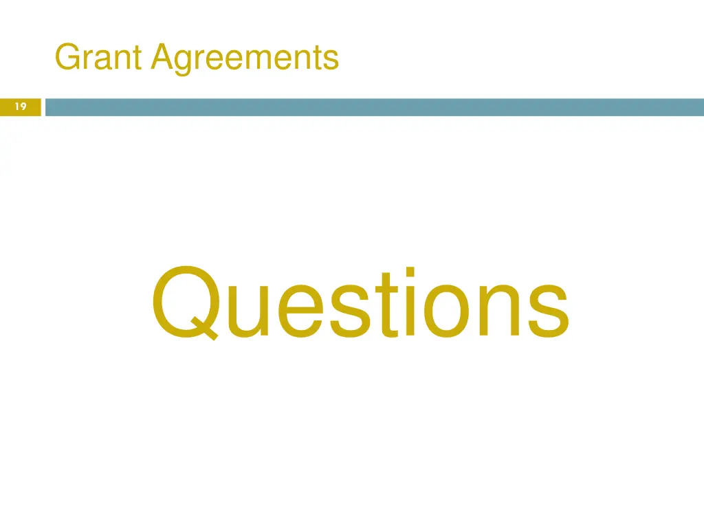 grant agreements 5