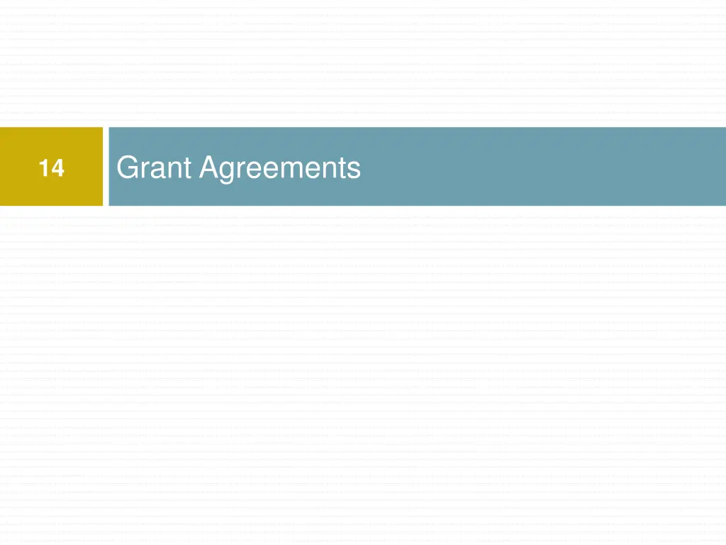 grant agreements