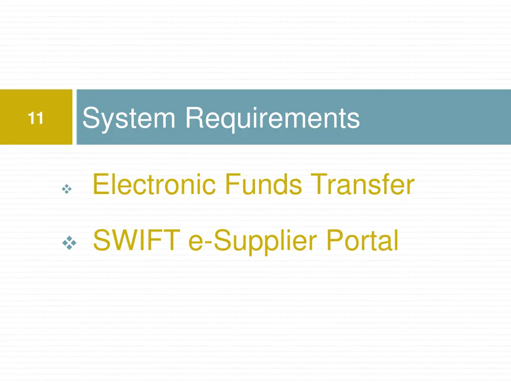 system requirements