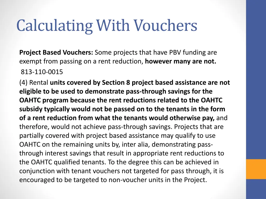 calculating with vouchers