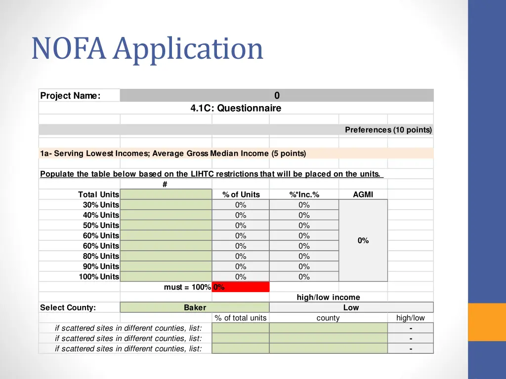 nofa application