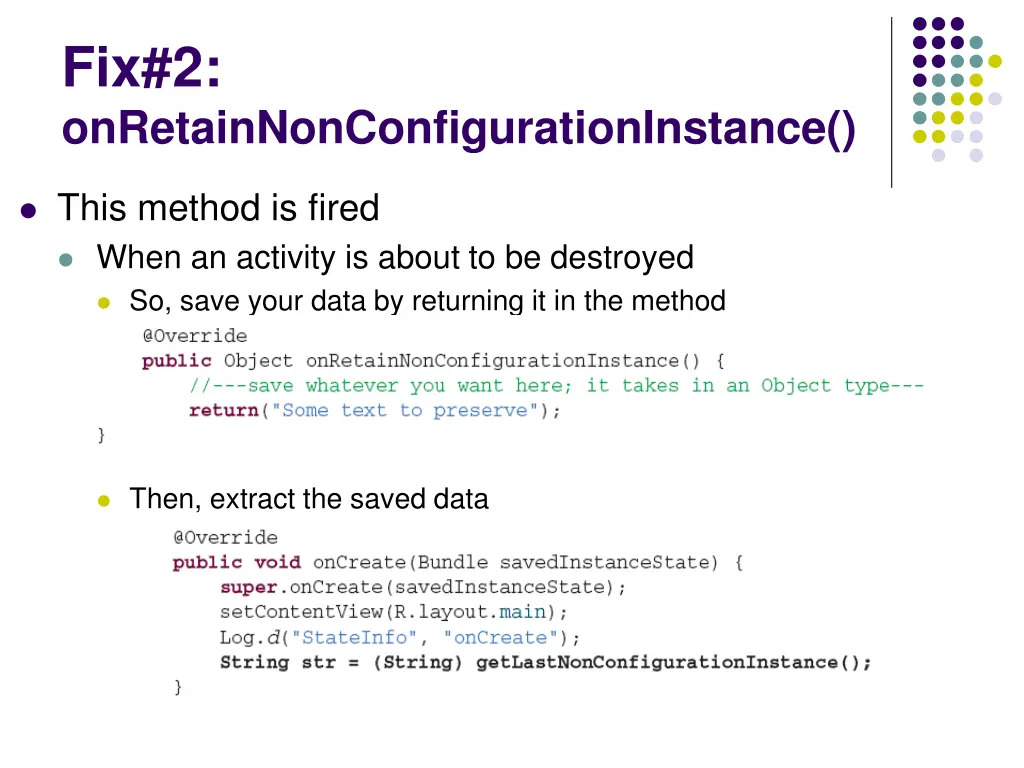 fix 2 onretainnonconfigurationinstance