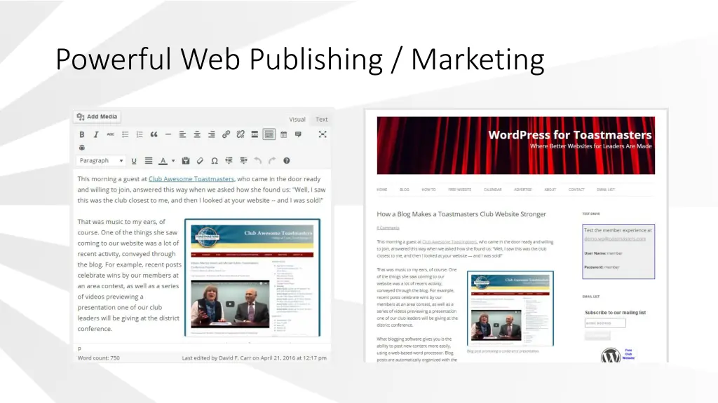 powerful web publishing marketing