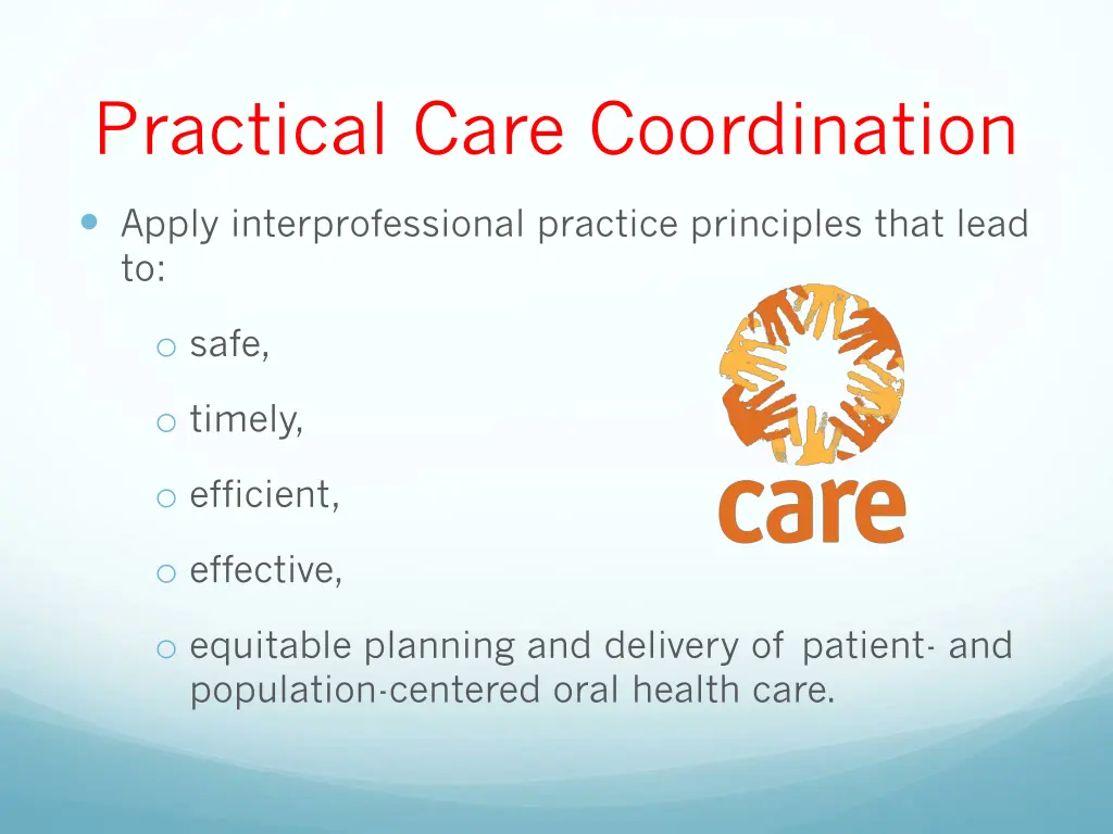 practical care coordination