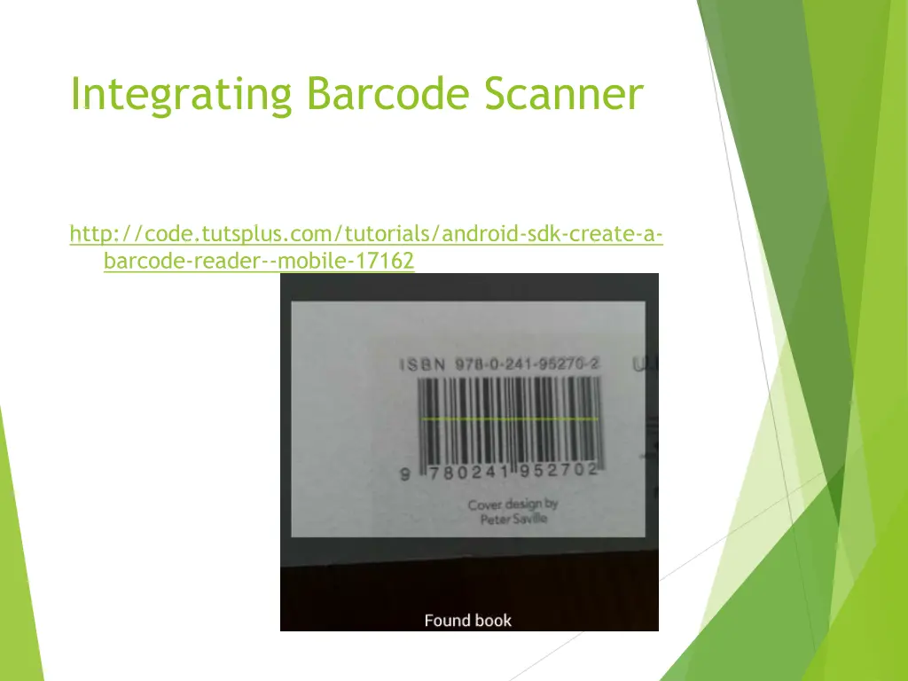 integrating barcode scanner