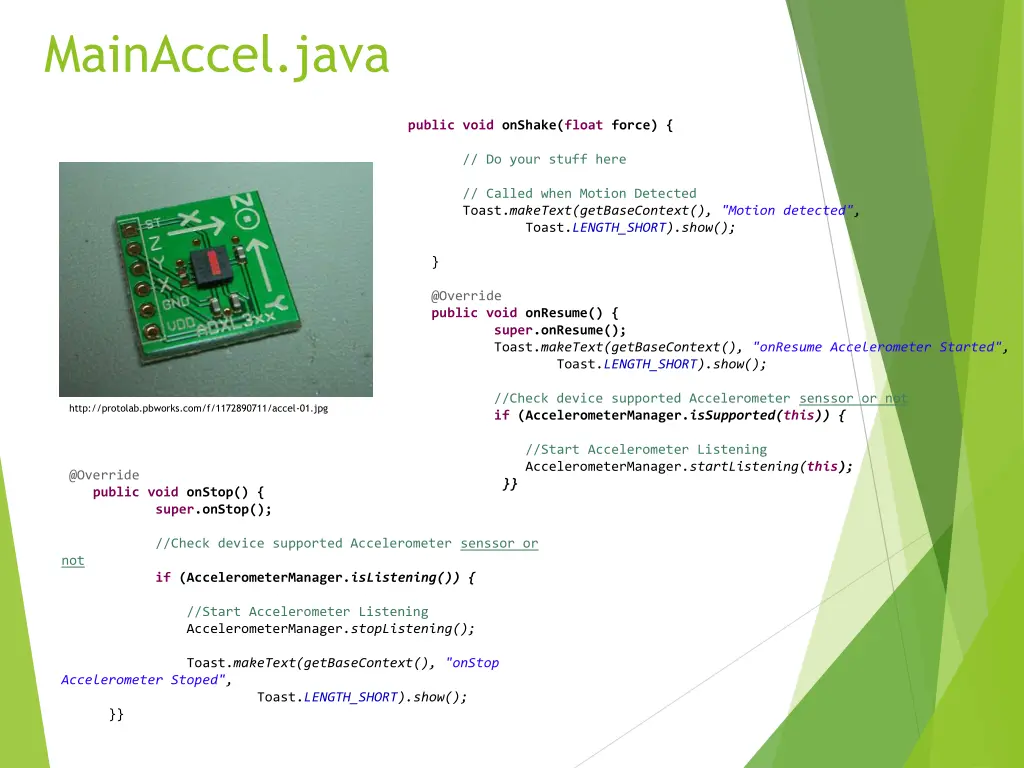 mainaccel java