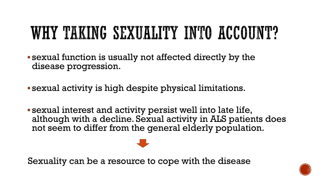 why taking sexuality into account