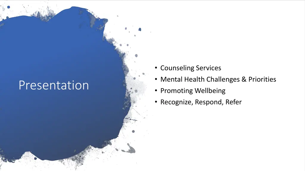 counseling services mental health challenges