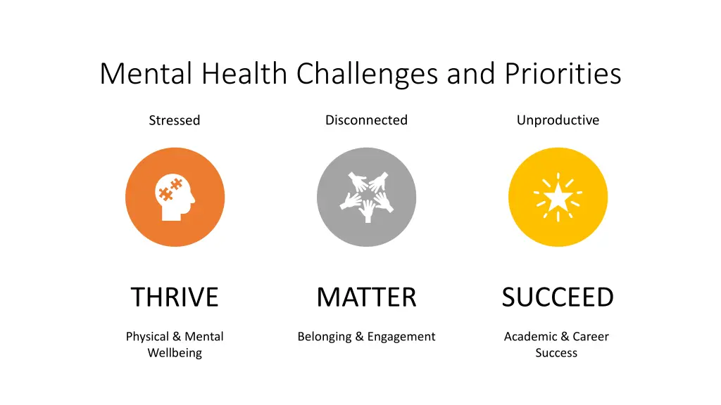 mental health challenges and priorities