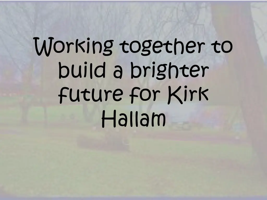 working together to build a brighter future